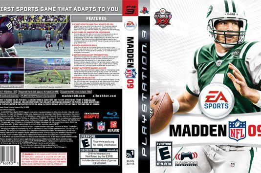 The new option for the Madden NFL 09 cover.